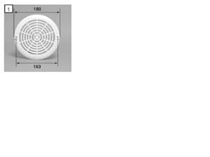 GRILLE BDF ADY AQUAREVA/SERIE FRANCE EXT180 / ENT163