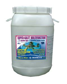 CHLORE MULTIFONCTION MAREVA-KLOR SUPERGALET 250G  25KG