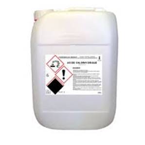 ACIDE CHLORYDRIQUE PROFESSIONNELLE 48%  20L PALETTE 24BDS