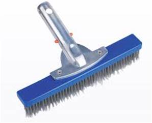 BROSSE PAROIS POILS INOX 26CM ANTI-ALGUES