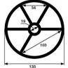 JOINT ETOILE 5 BRANCHES VANNE 11/2 HAYWARD D138mm